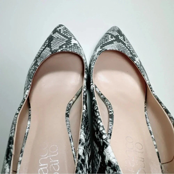 FRANCO SARTO Bellini  Pumps Snake Print Heel Pointed Toe Shoes - Picture 14 of 14